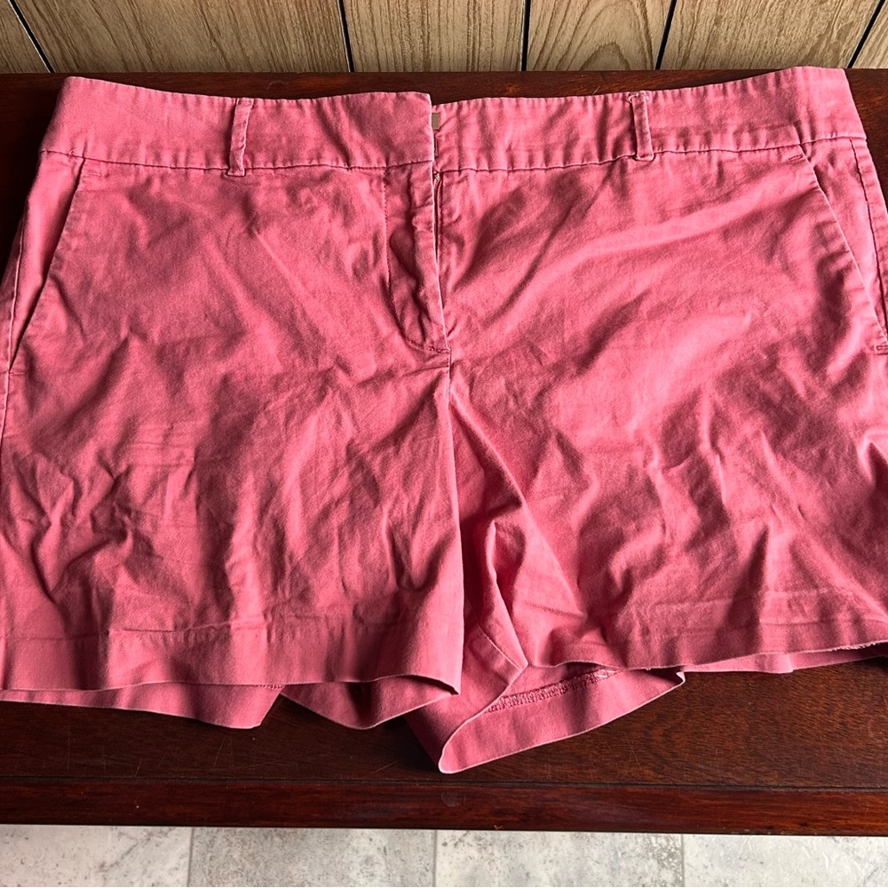 Ann Taylor Pink Bermuda Shorts Cotton Blend